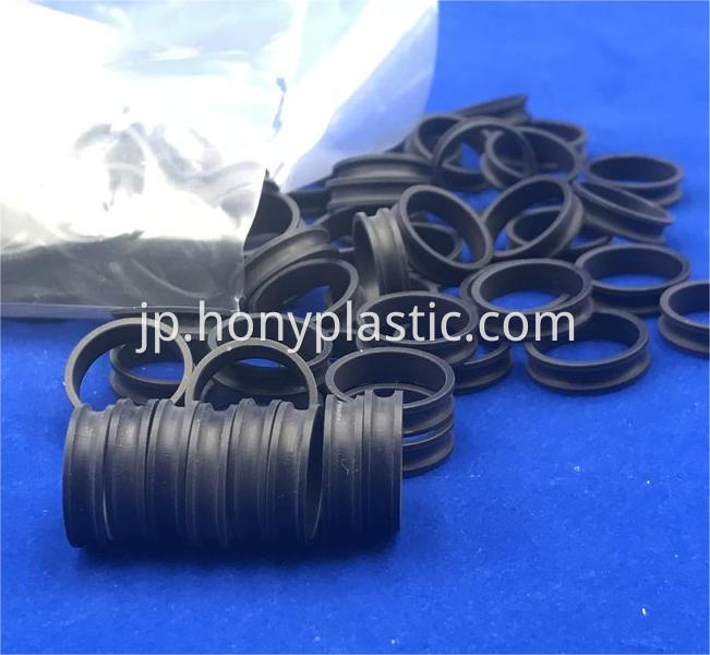グラファイトカーボンブラックPTFEフラットガスケット3 graphite carbon black ptfe flat gasket3